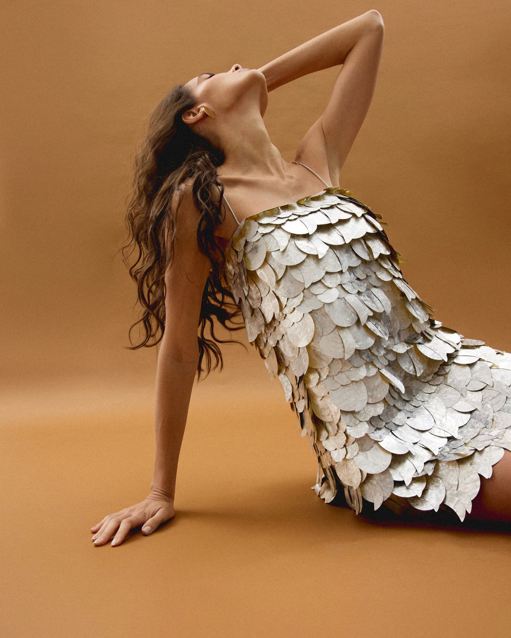 PESCADORA SHORT DRESS - SILVER