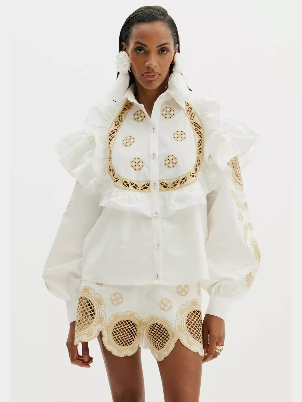 Amar Embroidery Short Set