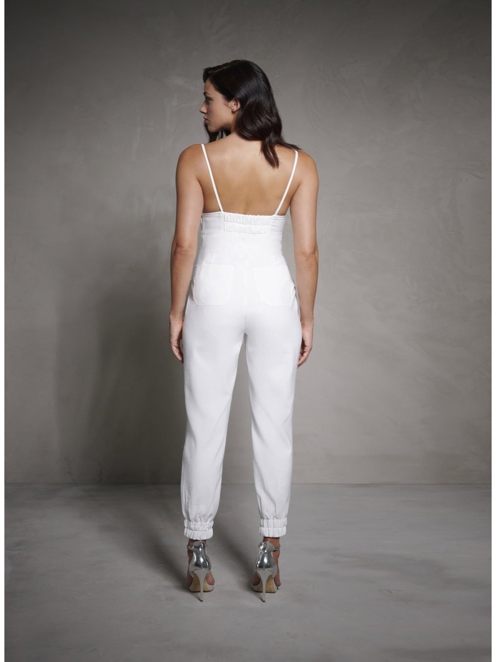 TD White Basic Jumpsuit