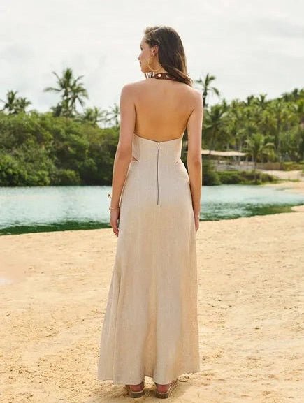 PINTSTRIPE MAXI MIDI DRESS