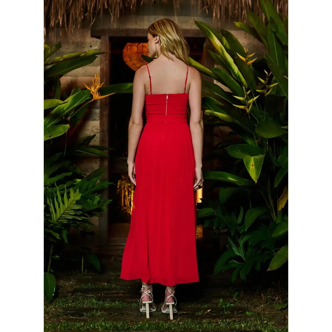 SK MIDI RED DRESS