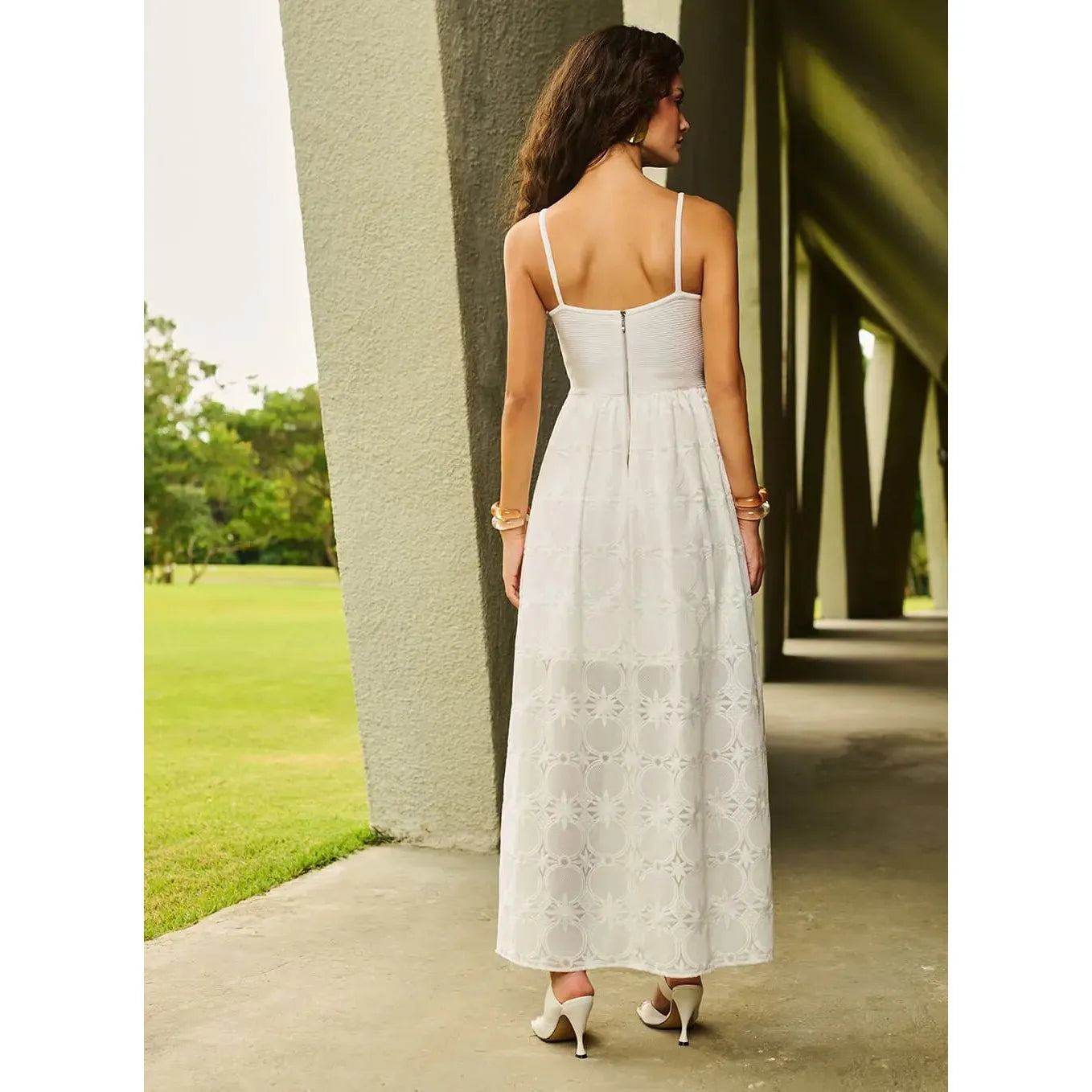 TD FULL EMBROIDERY SKIRT DRESS
