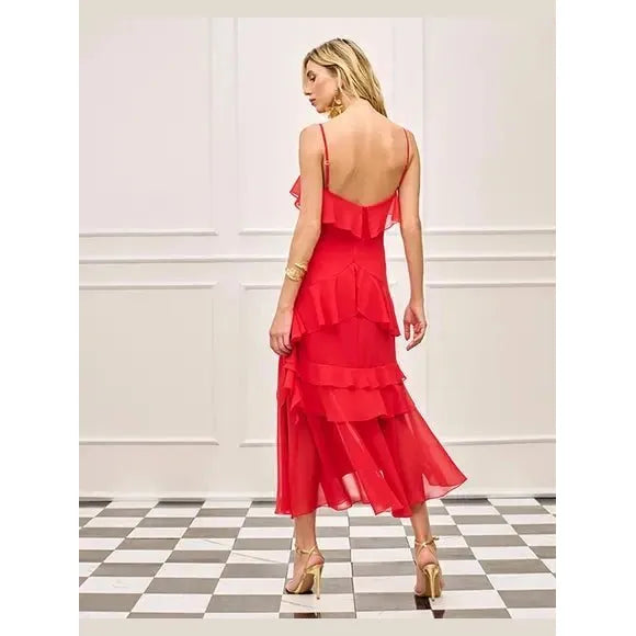 SK MUSSELINE JABOT DRESS