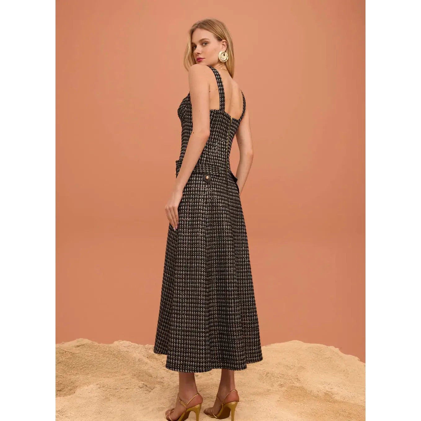 SK CHANEL BLACK TWEED DRESS