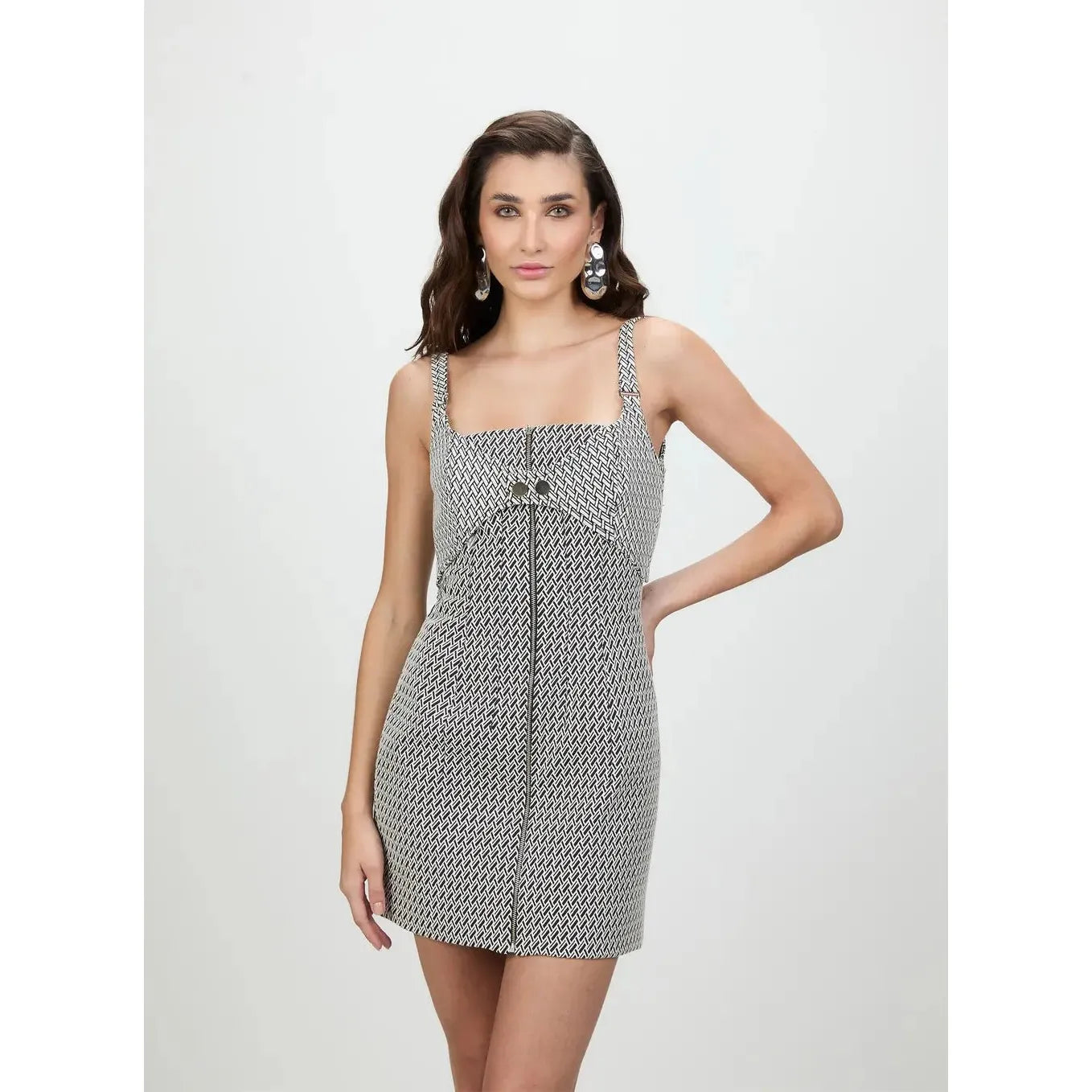 TD CHEVRON GEO SHORT DRESS