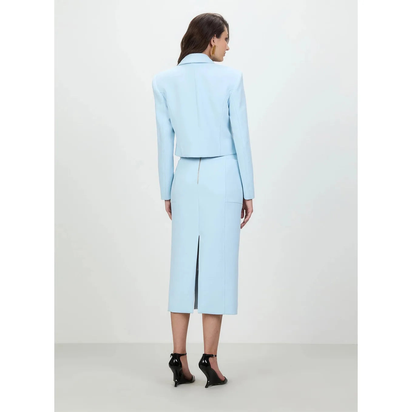 TD MIDI BLAZER SET BLUE SKY