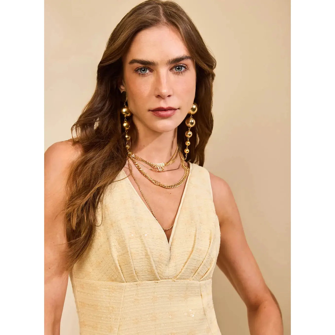 SK TWEED LUREX DRESS