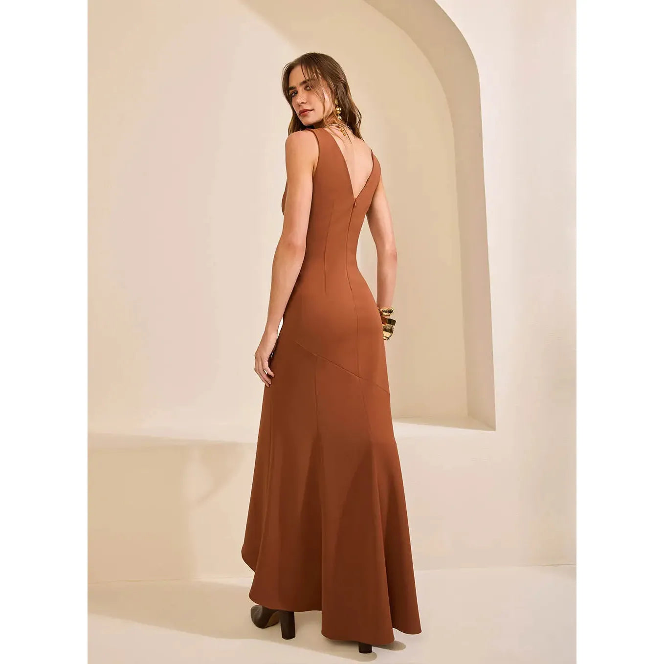 SK ETHNIC EMBROIDERED MAX MIDI DRESS