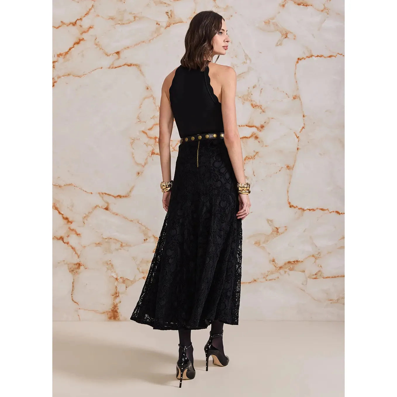 SK LACE SKIRT MATCHING SET