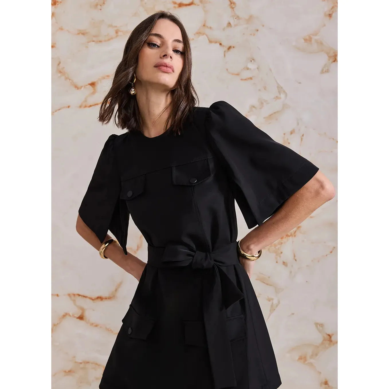 SK SHORT BLACK ROMPER