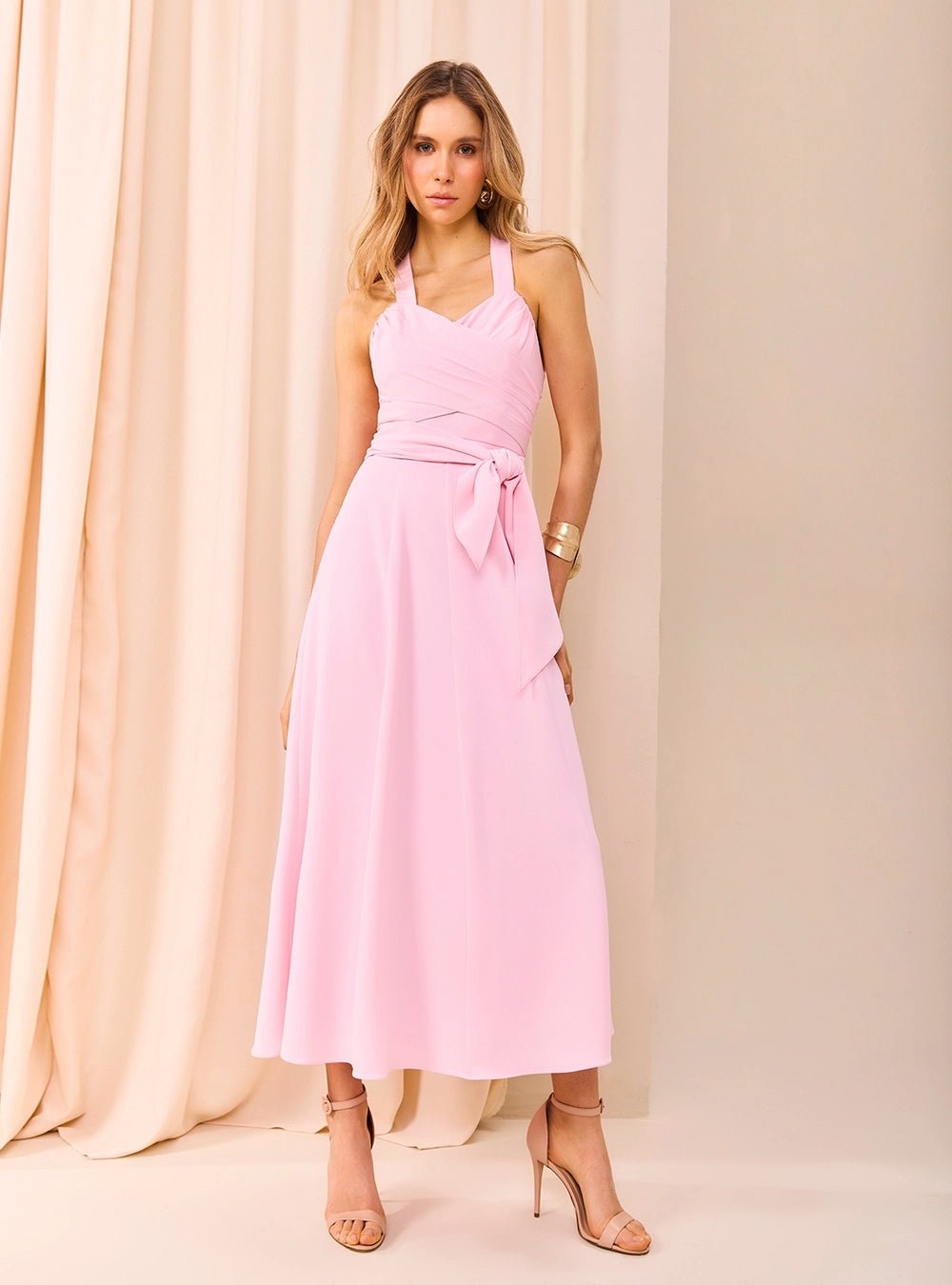 SK MIDI CROSSOVER DRESS