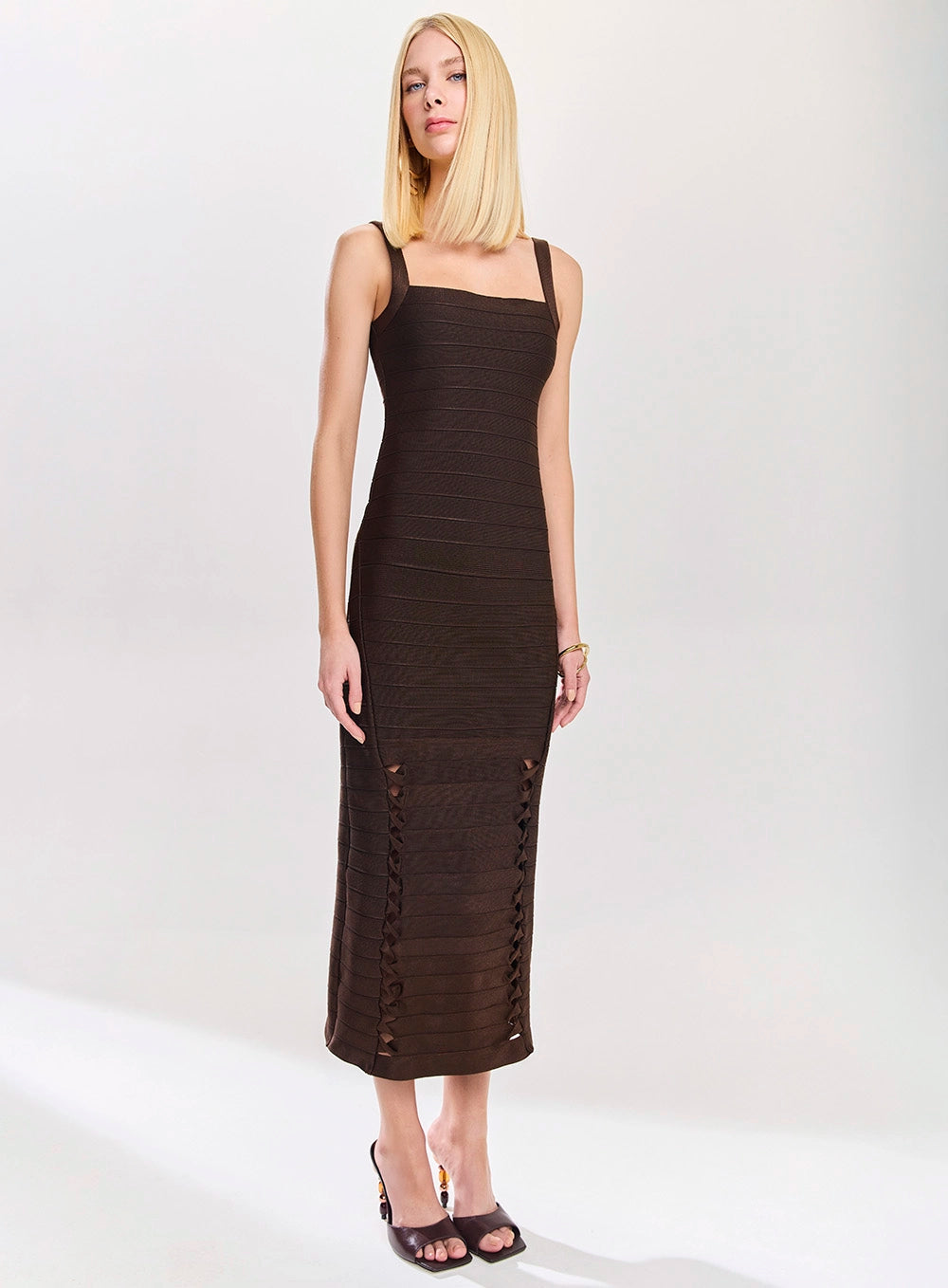 TD BANDAGE ASYMMETRIC DRESS