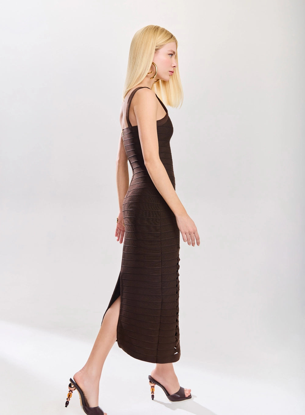 TD BANDAGE ASYMMETRIC DRESS