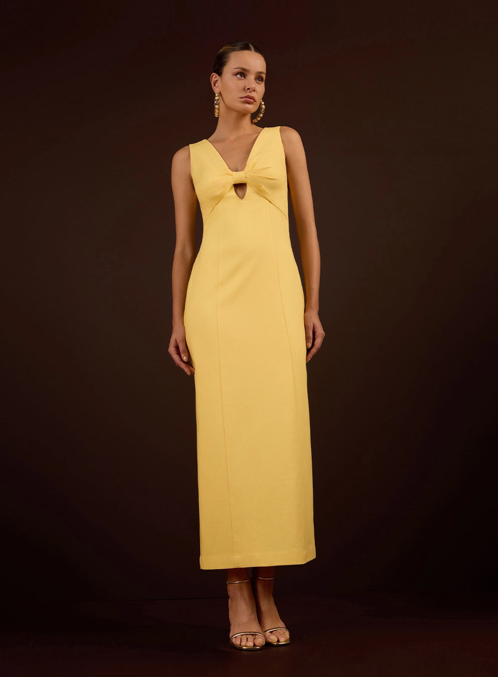 SK MIDI MAXI BOW DRESS