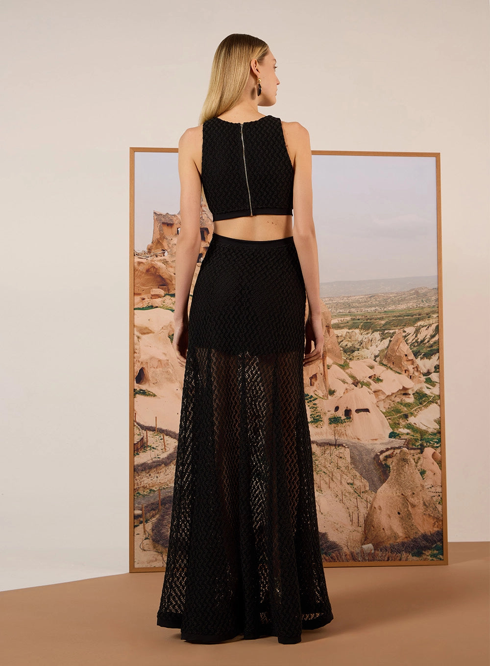 TD LONG CROCHET LACE DRESS