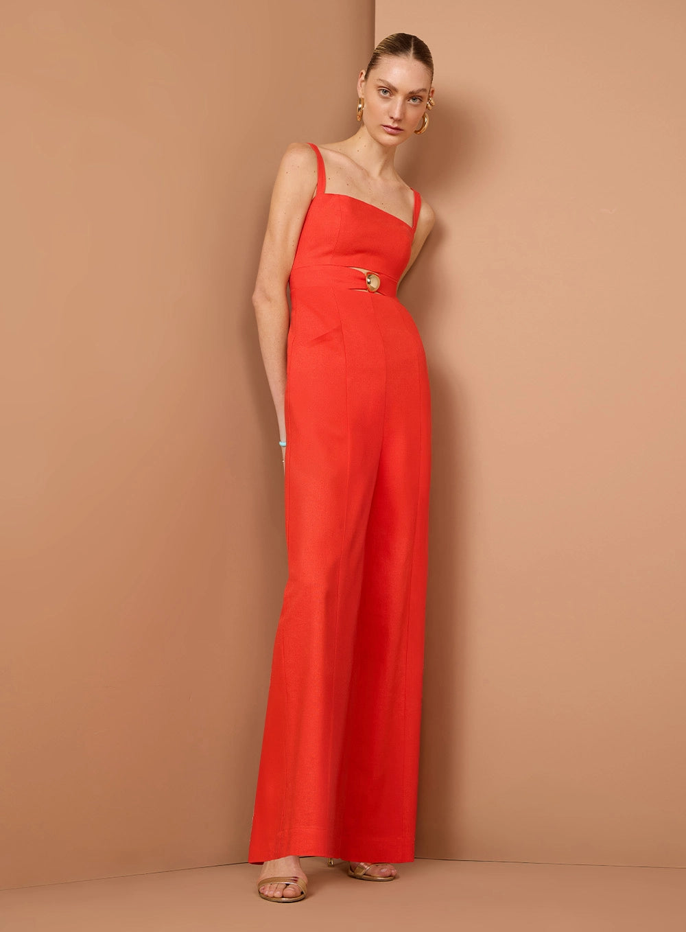 TD METAL DETAIL JUMPSUIT