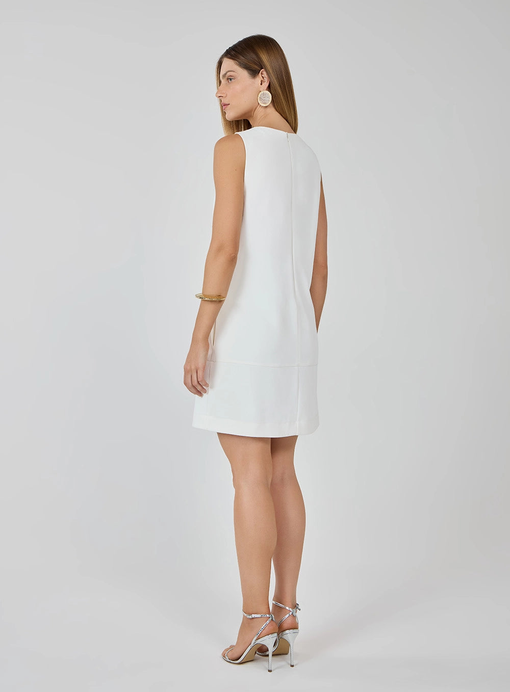 TD TAILORED DRESS WITH GUIPURE LACE