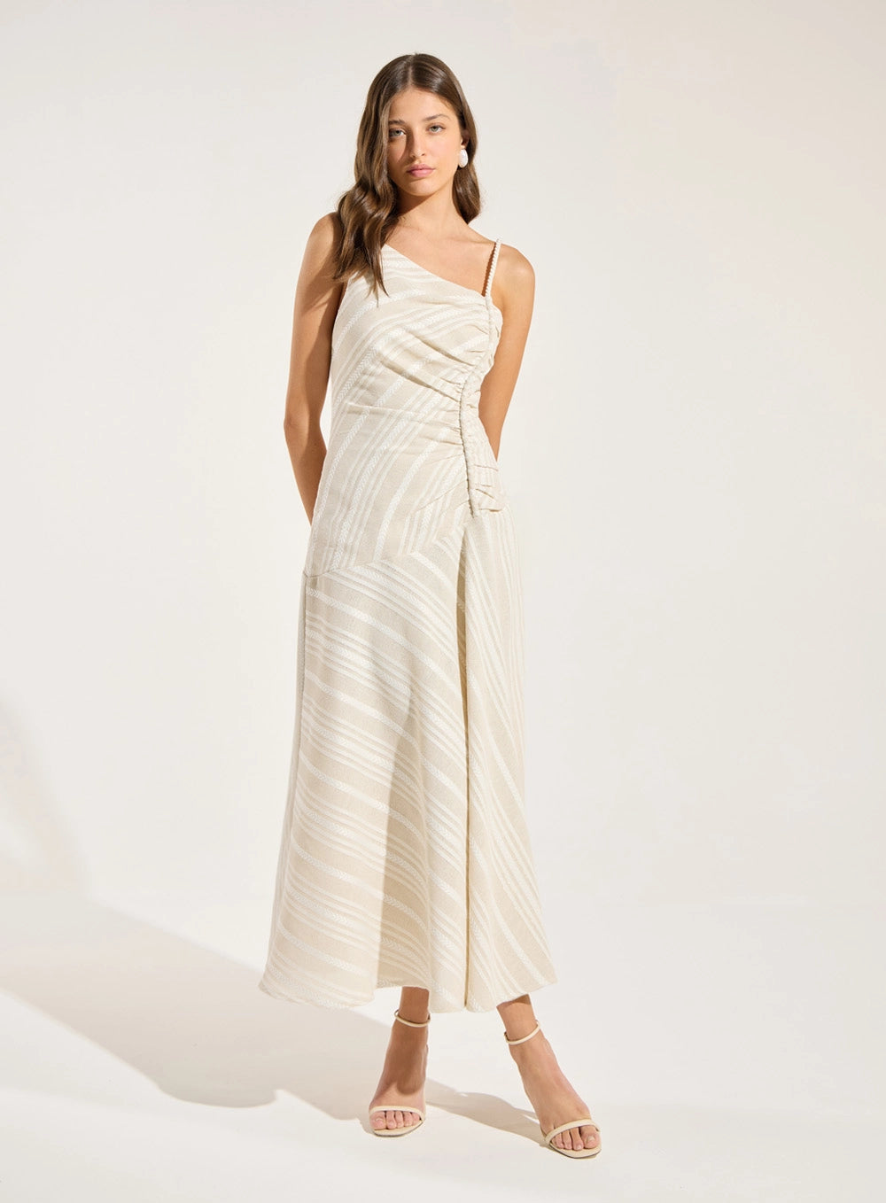 SK DRAPED MIDI DRESS