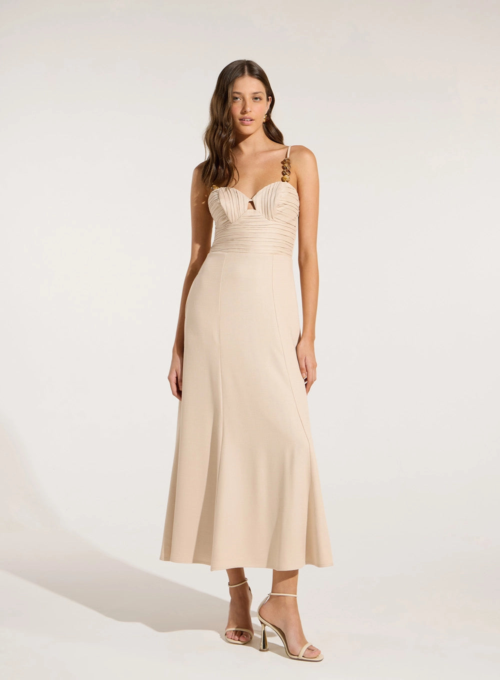 SK DRAPED MIDI DRESS