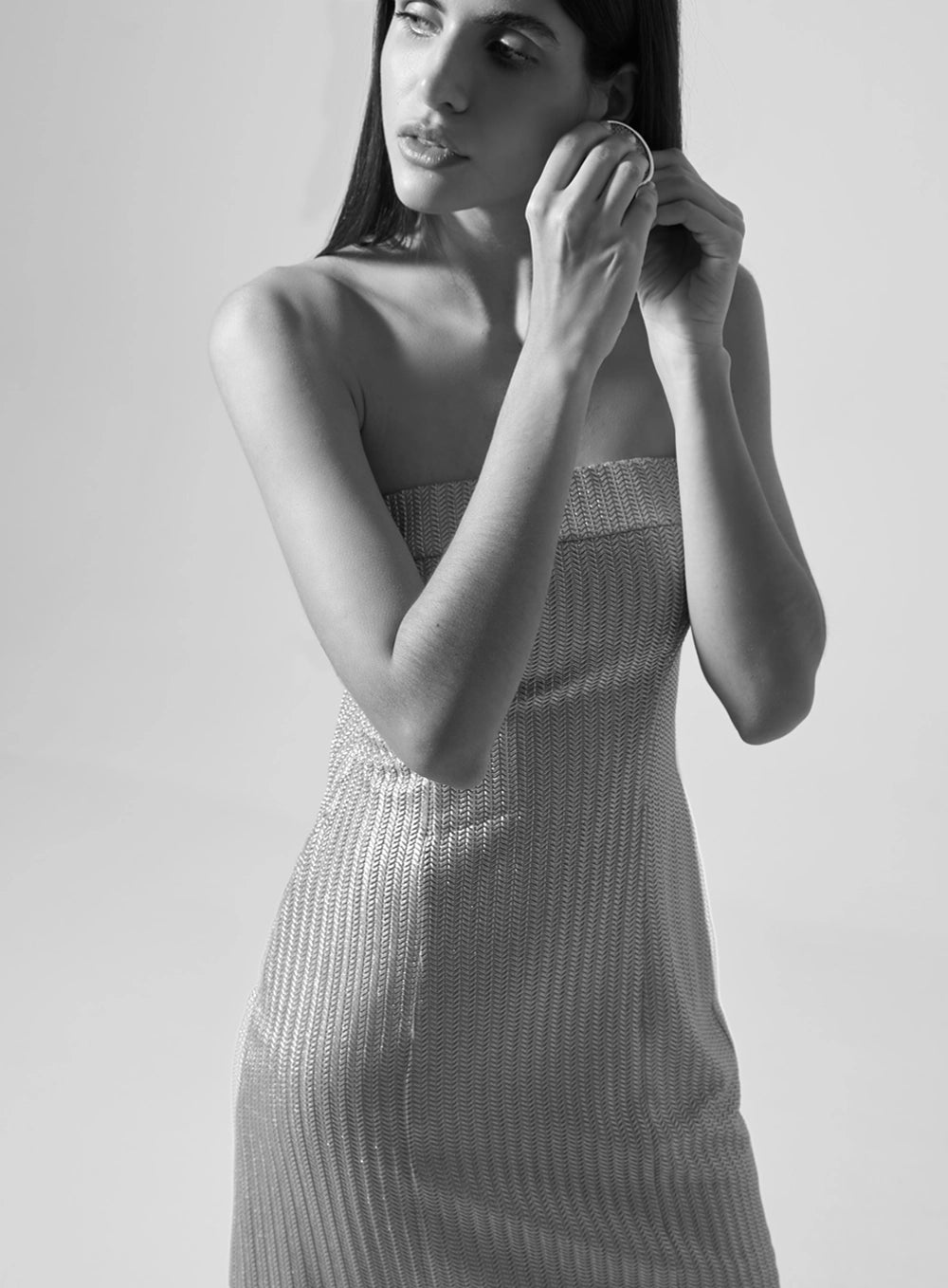 TD SHORT CHEVRON DRESS