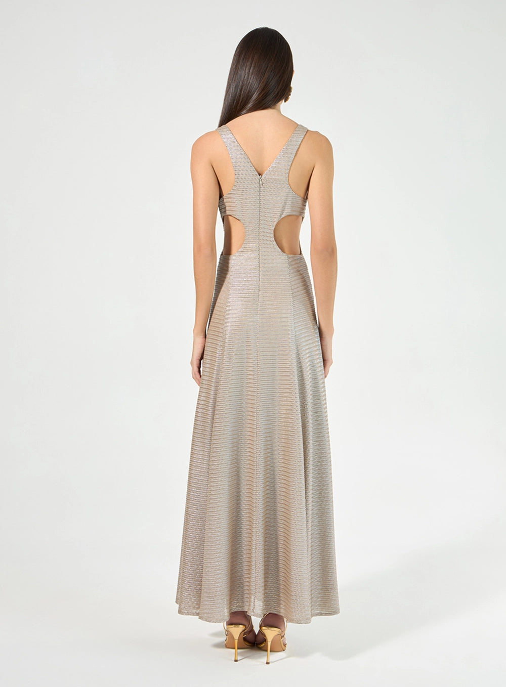 TD MAXI CHEVRON GLOW DRESS