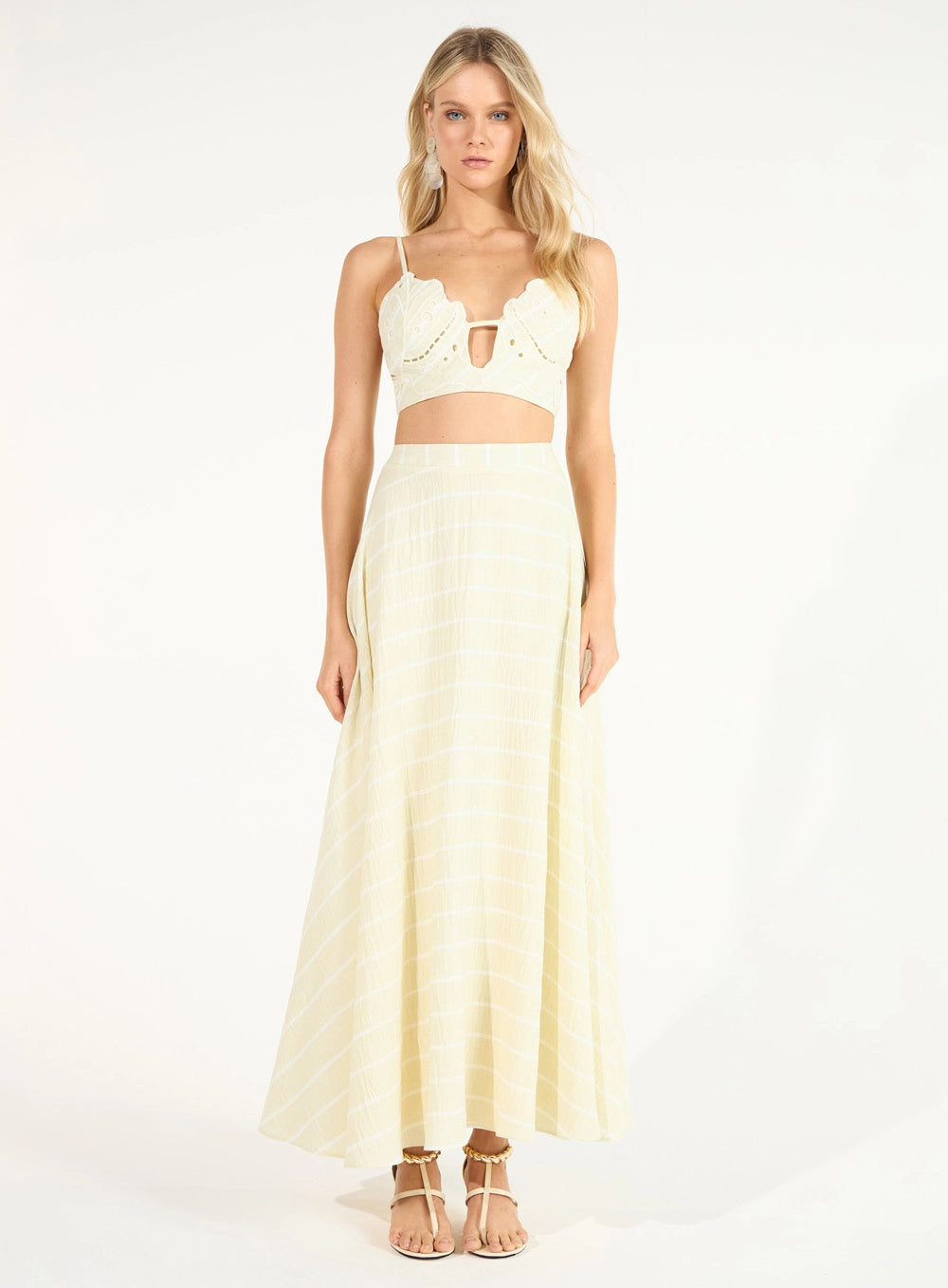 SK EMBROIDERED FLOWER MATCHING SET