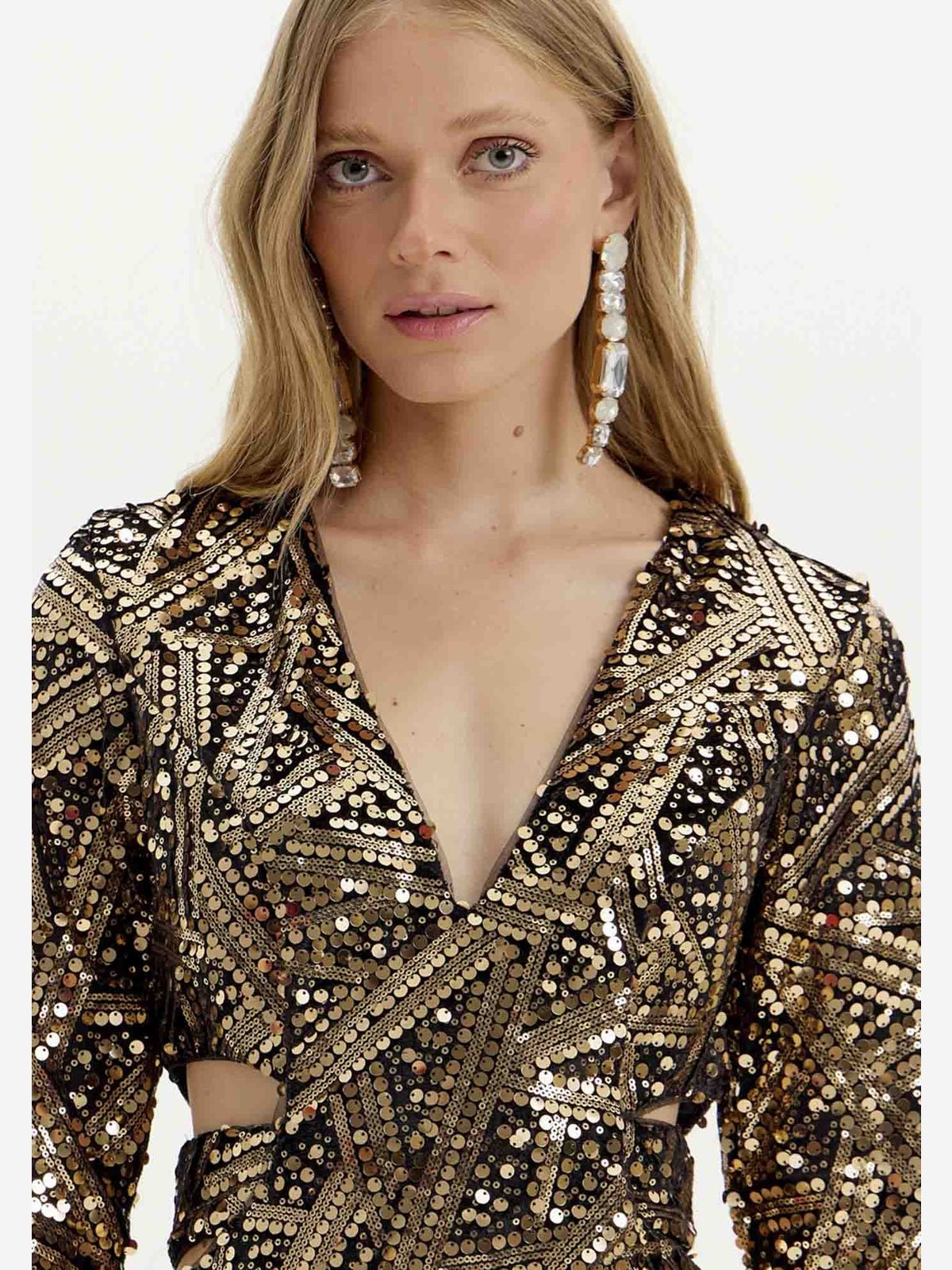 AMAR SEQUINS MINI DRESS