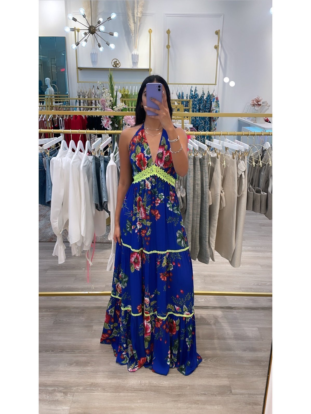 SC Blue Floral Dress