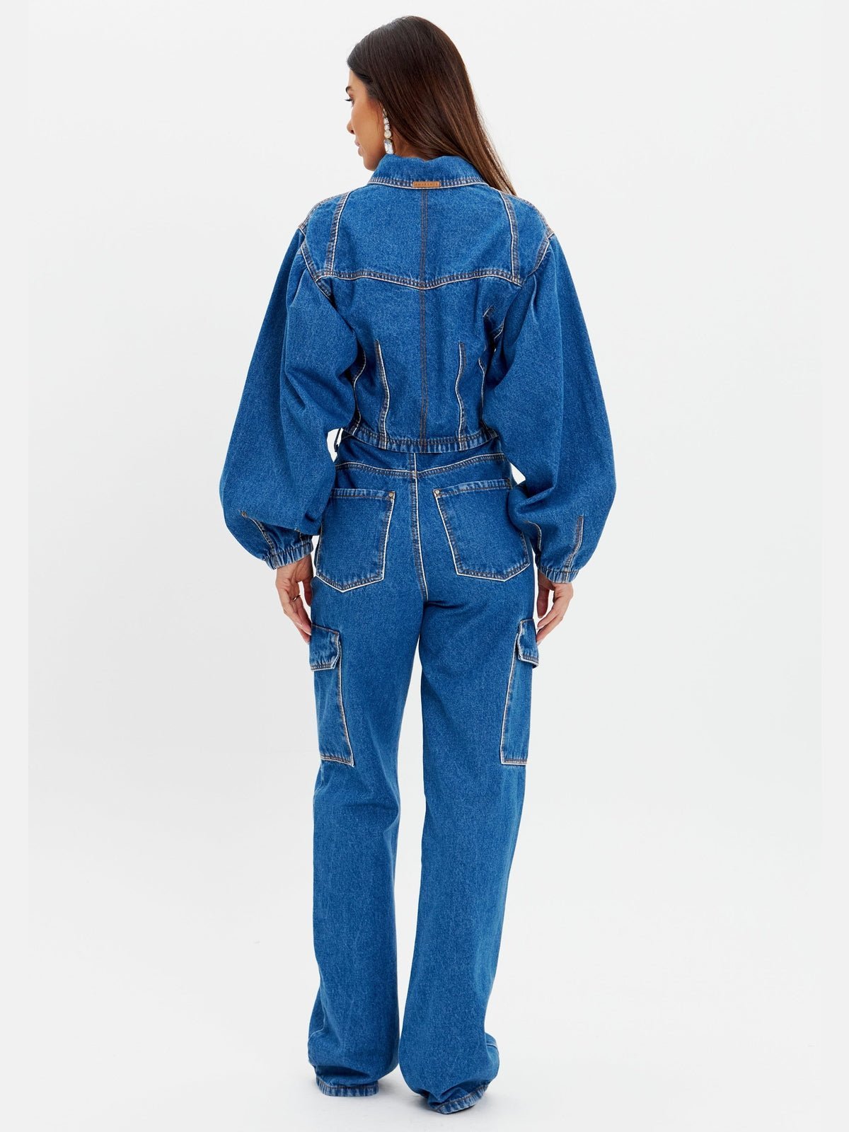 AMAR WIDE LEG CARGO JEANS