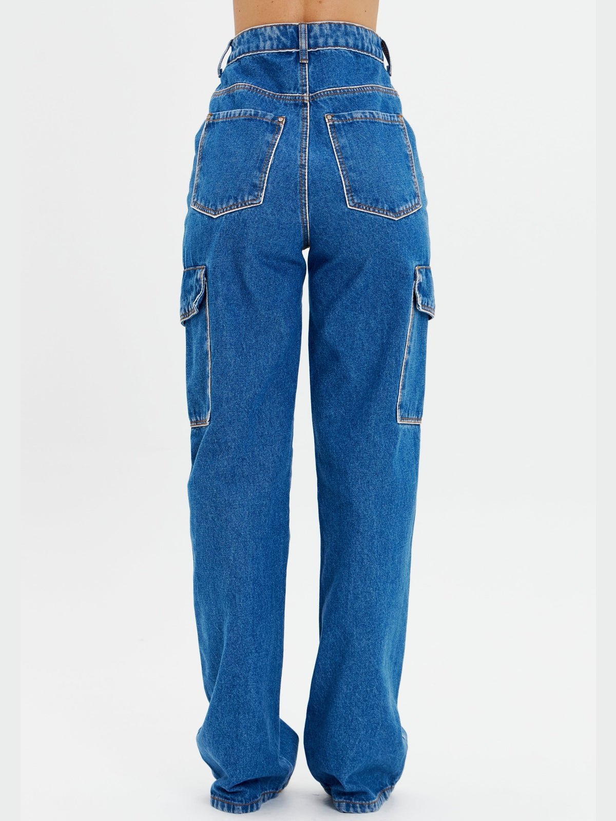 AMAR WIDE LEG CARGO JEANS