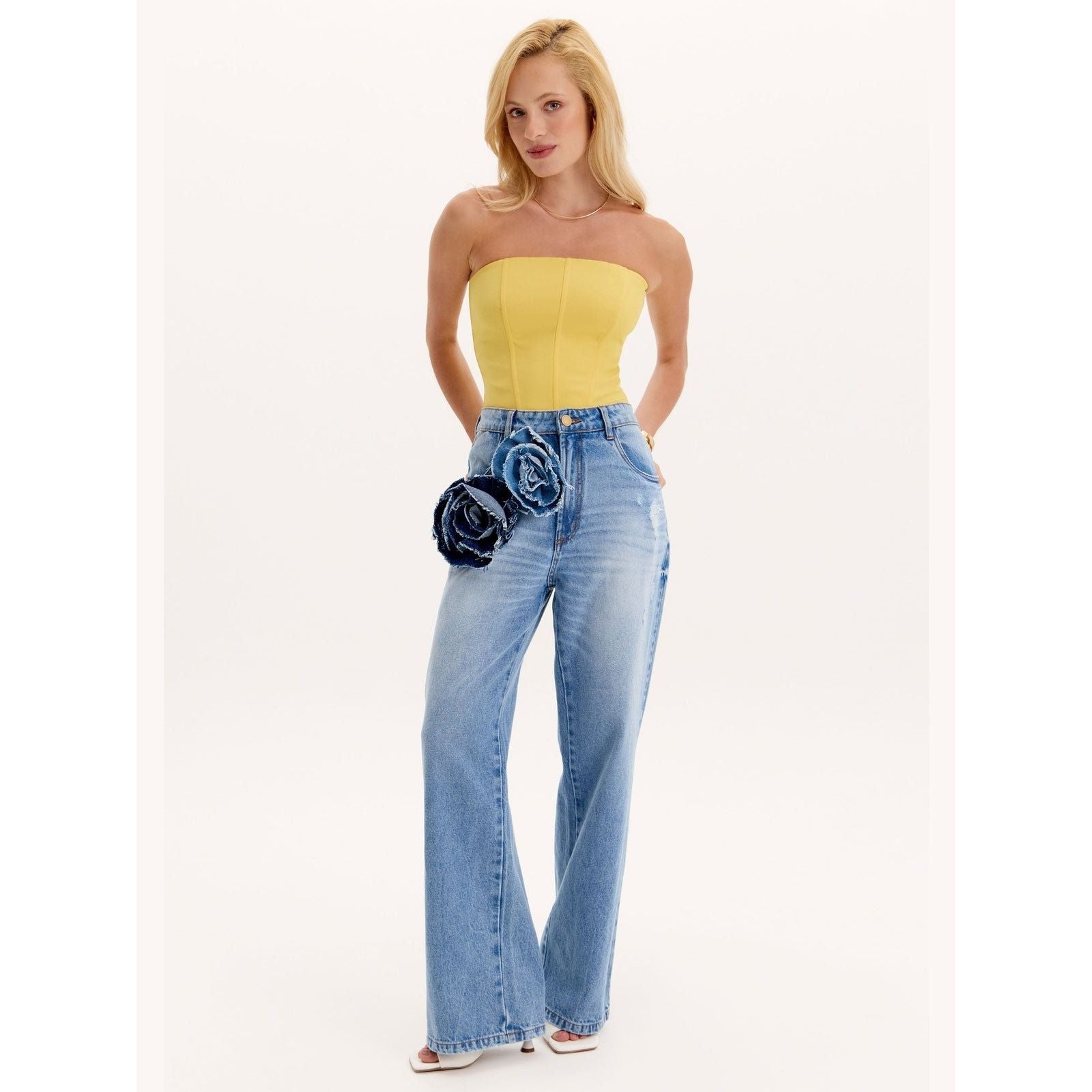 LP FULL LENGHT FLOWER JEANS