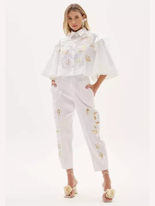 Amar Embroidery Golden Top