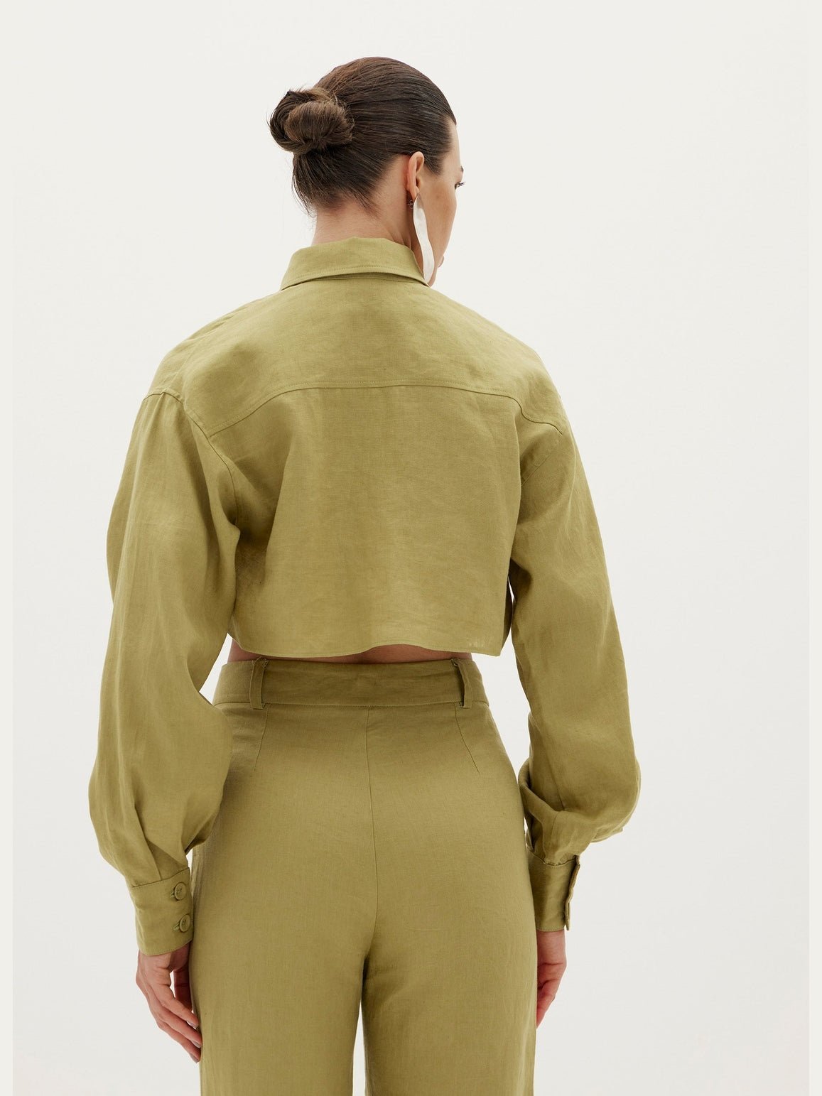 AMAR RIO VERDE LINEN PANTS