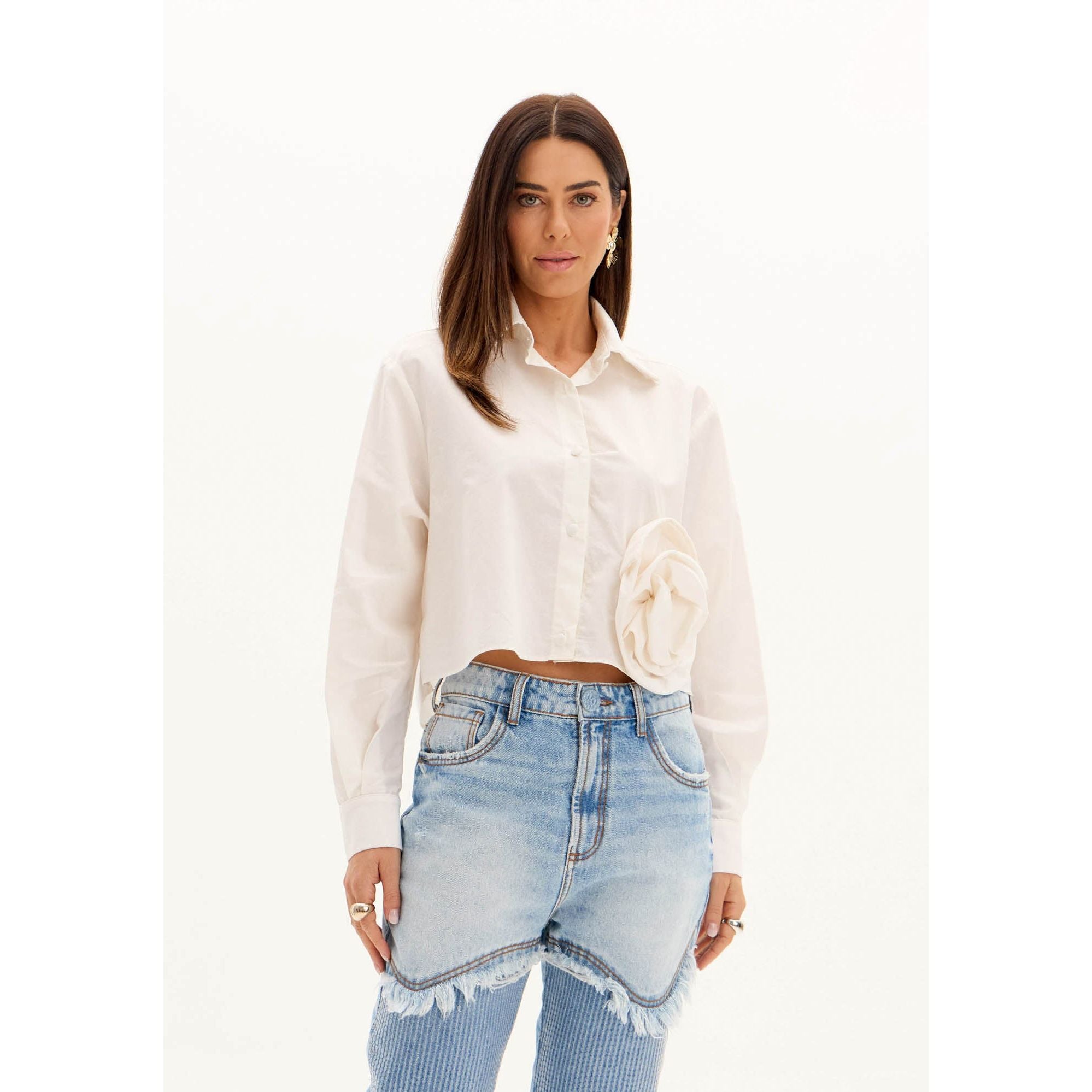 AMAR LONG SLEEVE SHIRT FLOWER
