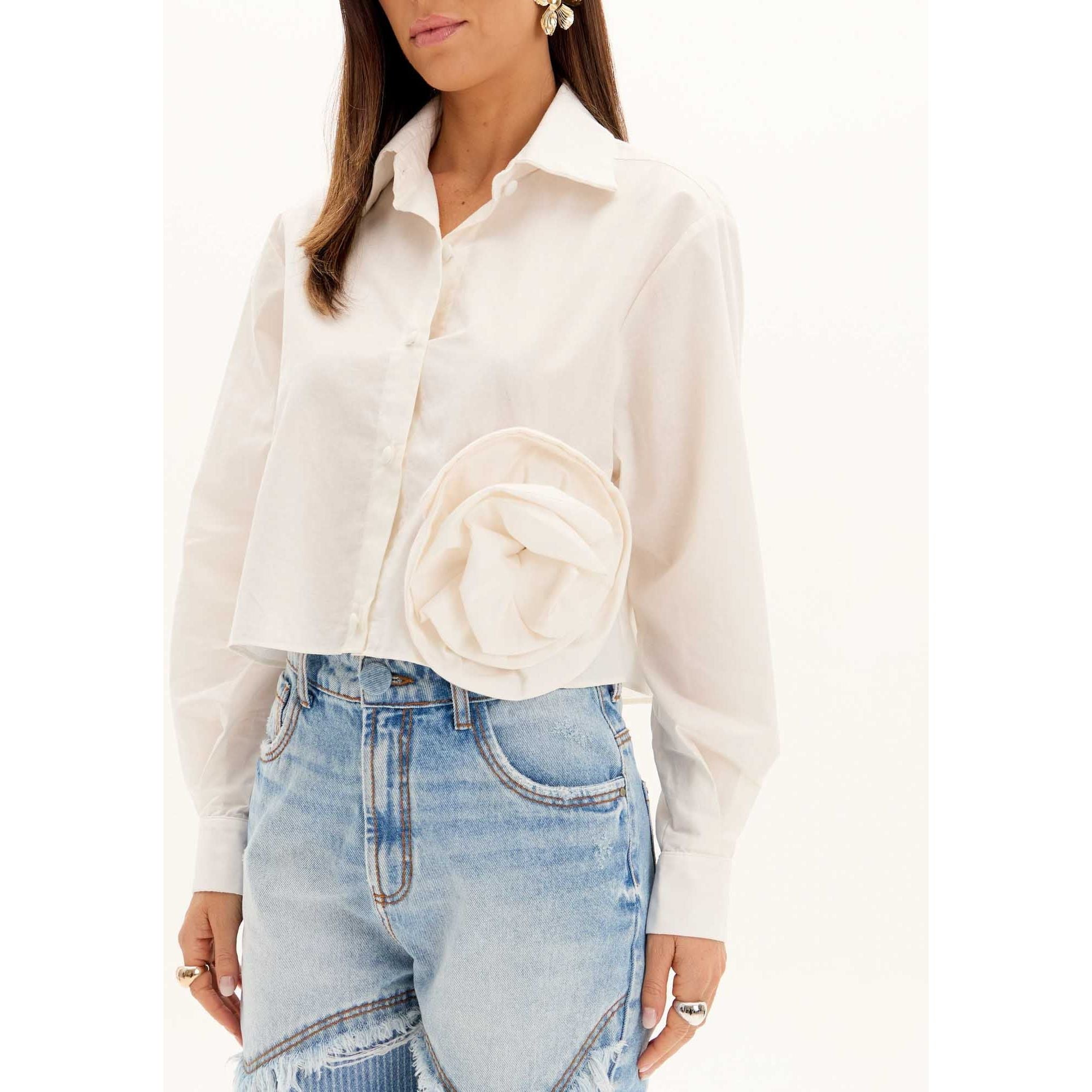 AMAR LONG SLEEVE SHIRT FLOWER