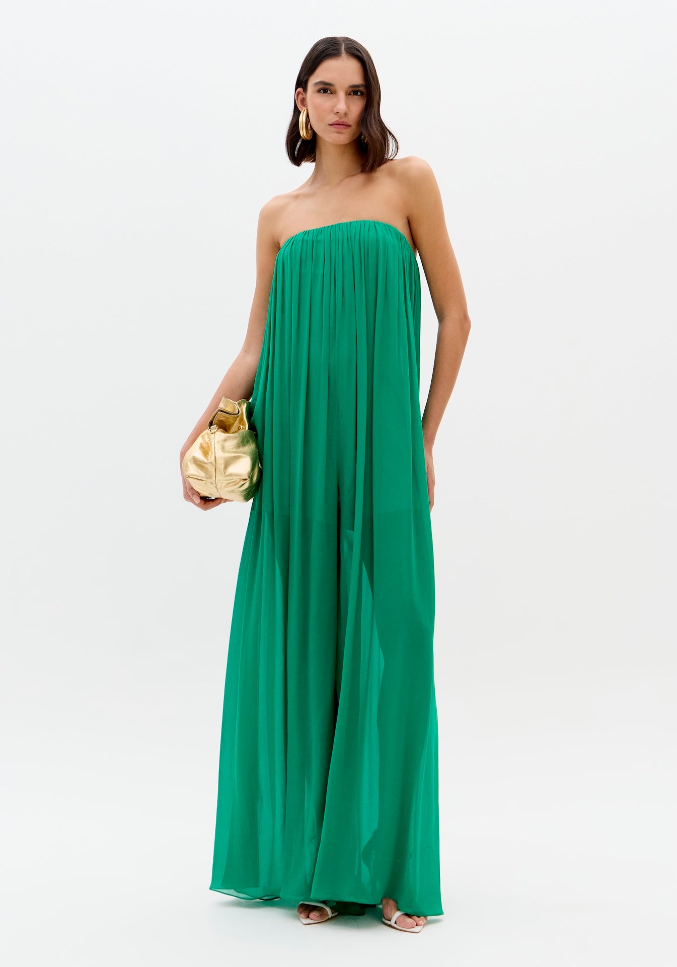 LP STRAPLESS GREEN JUMPSUIT