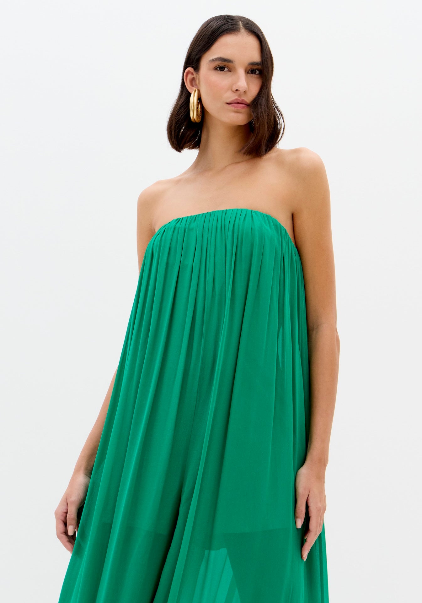 LP STRAPLESS GREEN JUMPSUIT