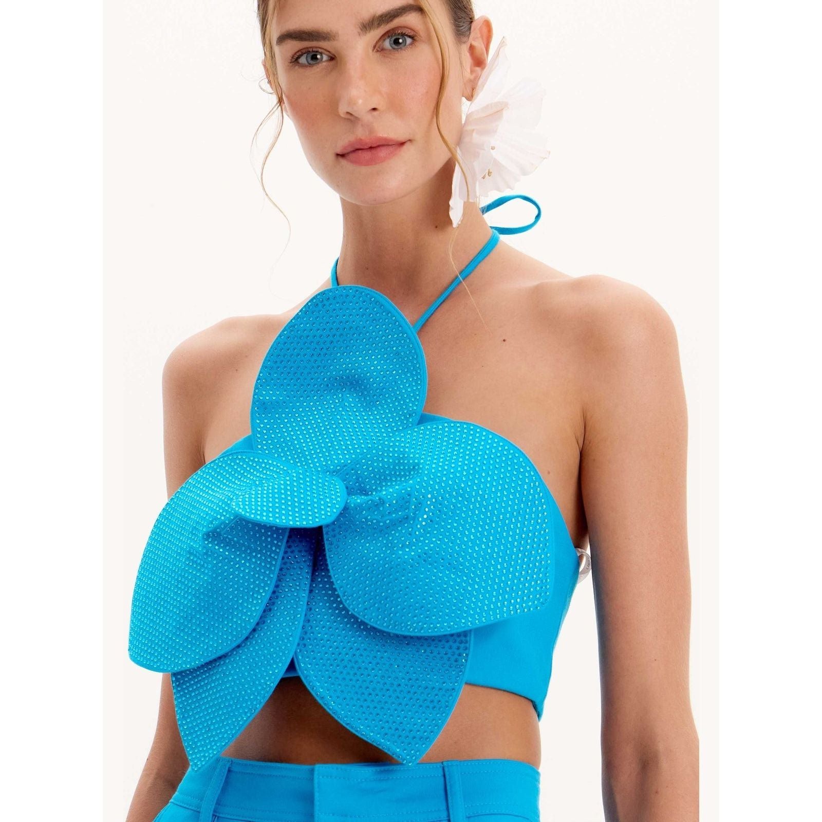 AMAR FLOWER SPARKLES TOP