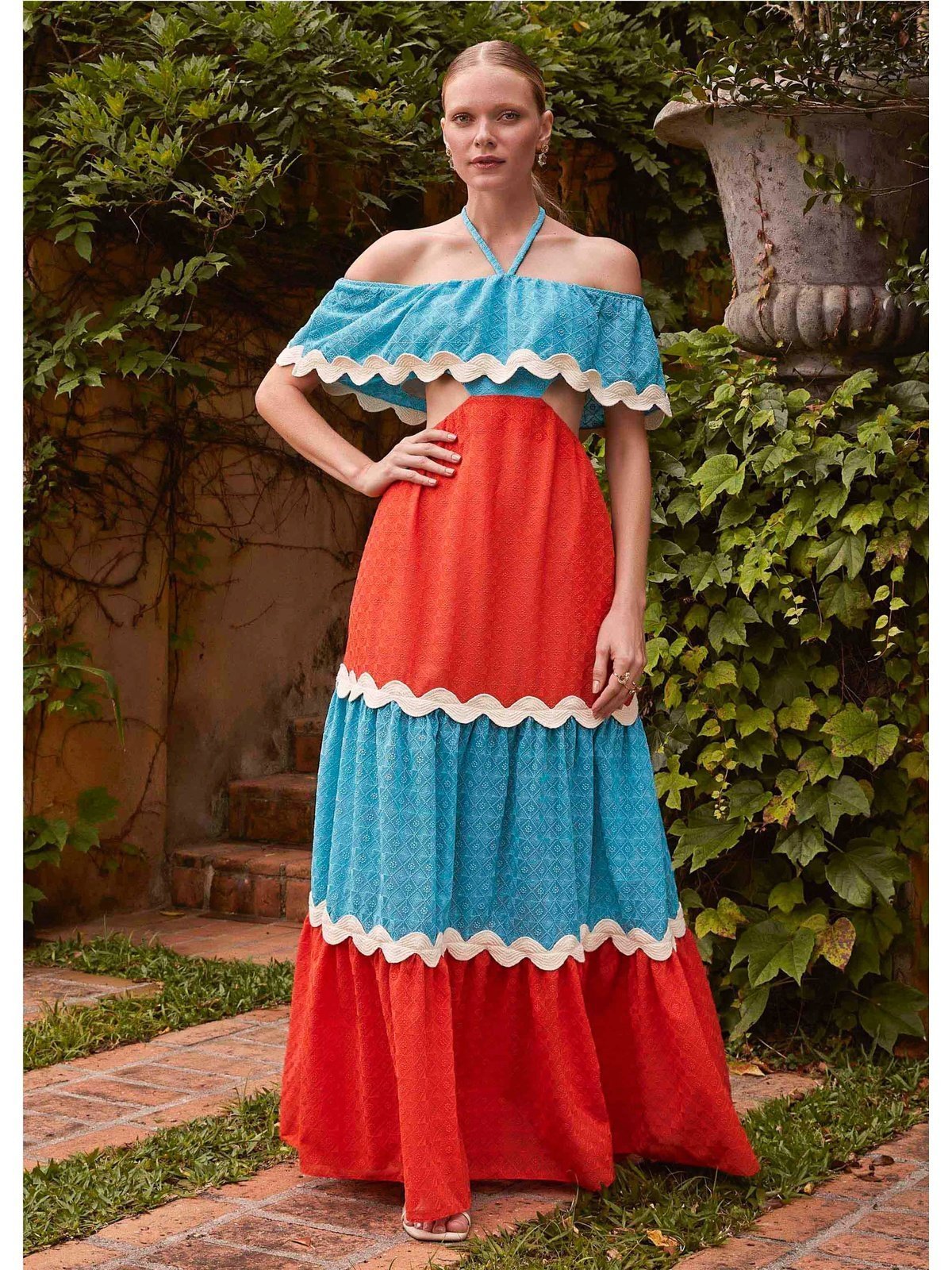 Amar Coral Blue Dress
