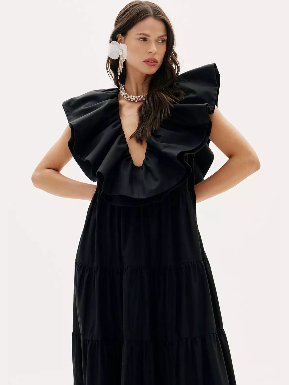 Amar Black Long Dress