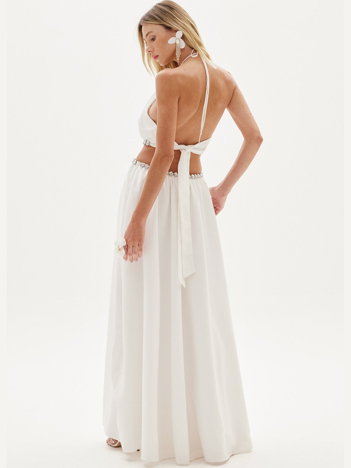 Amar White Gown Dress