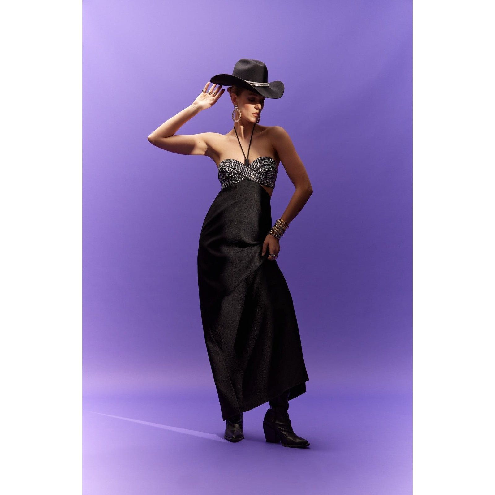 AMAR CUTOUT TWO PIECE SET DRESS