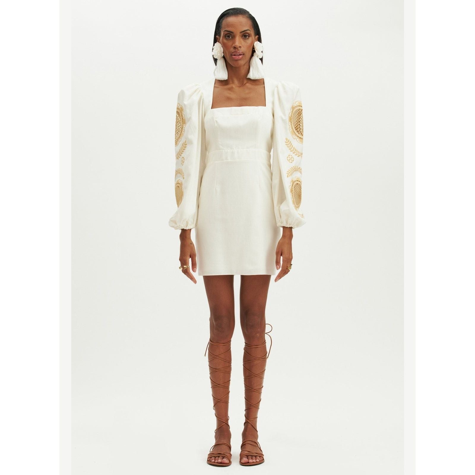 AMAR EMBROIDERED SHORT DRESS