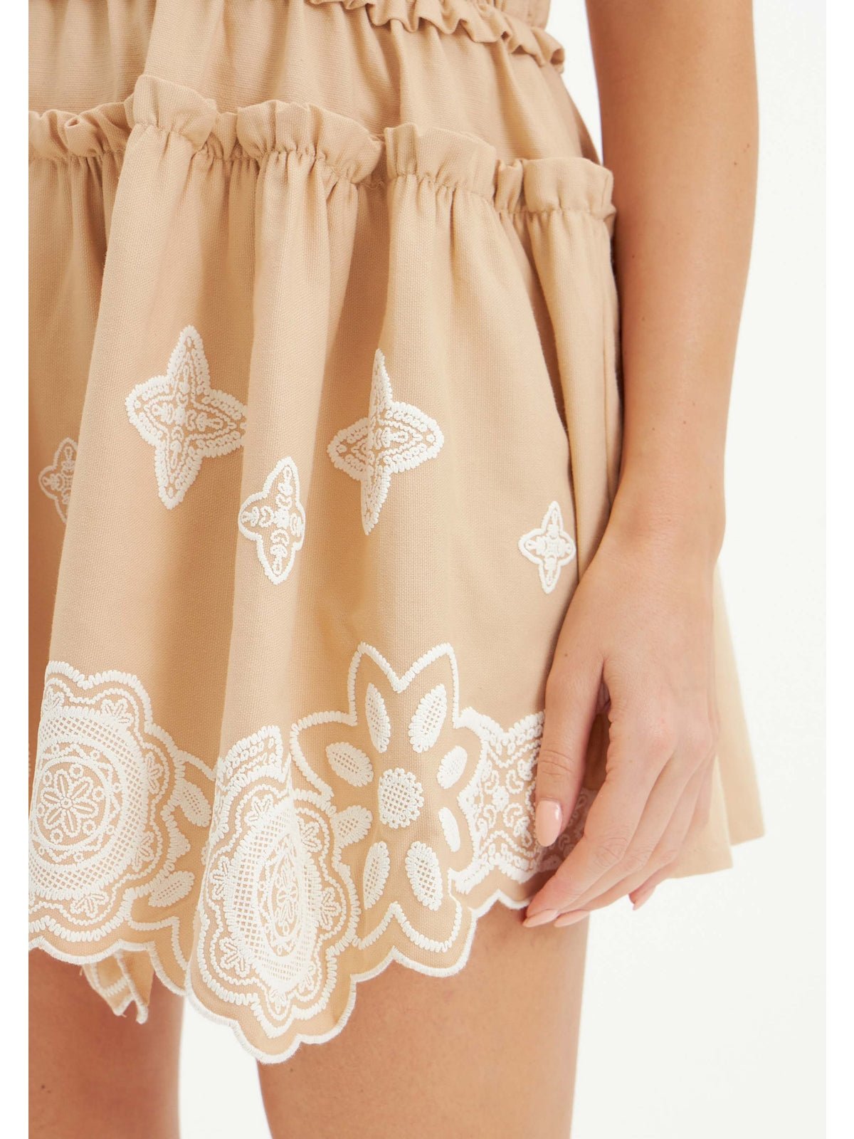 AMAR SHORT EMBROIDERY DRESS