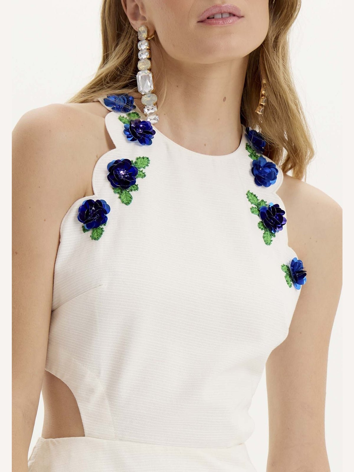 AMAR WHITE CUT OUT GOWN