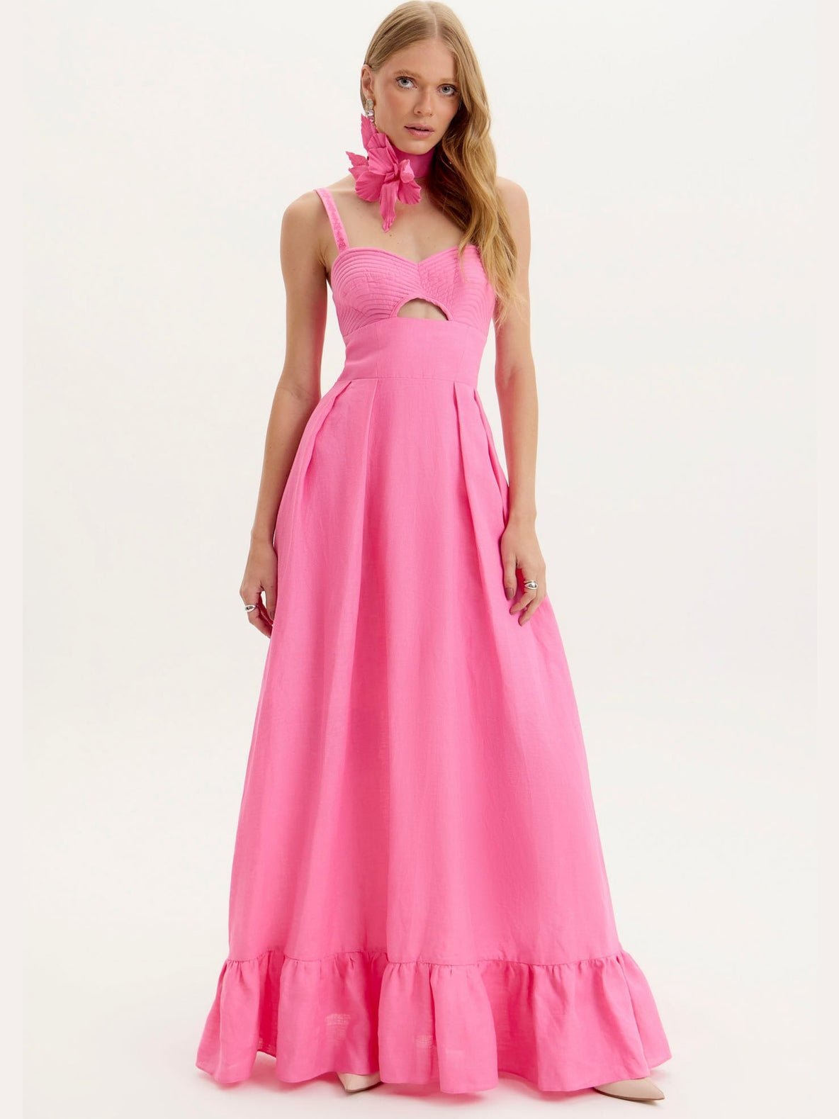 AMAR PINK LONG DRESS