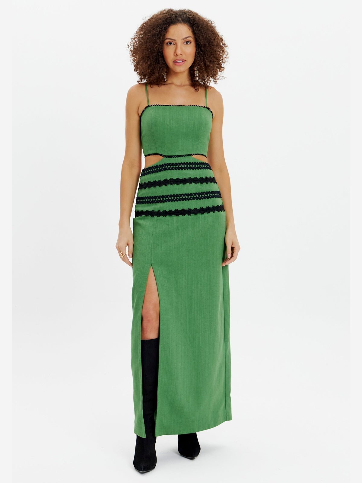 AMAR CUT OUT GREEN DRESS