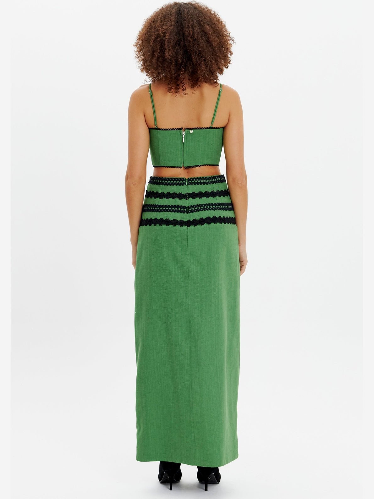 AMAR CUT OUT GREEN DRESS