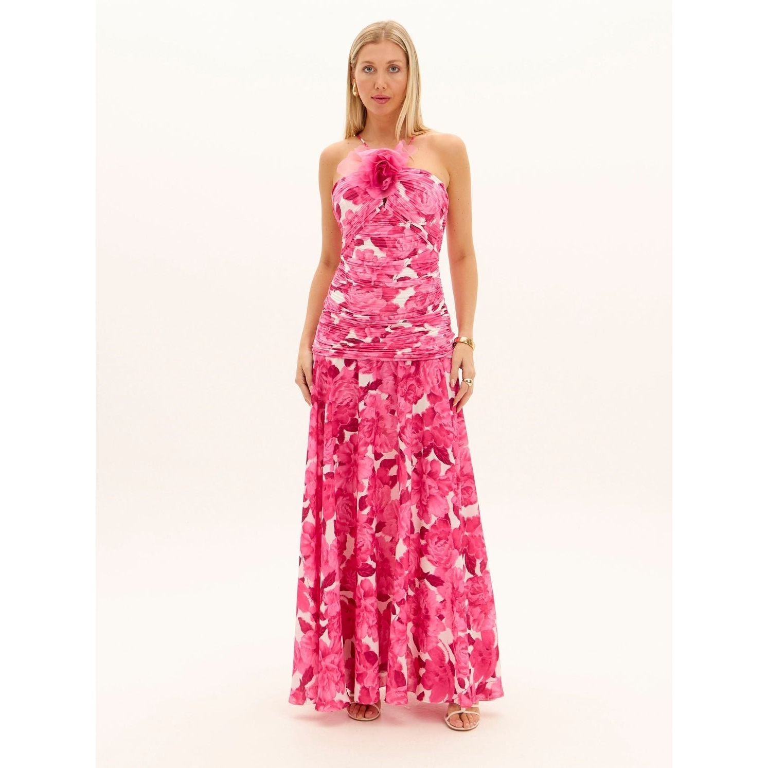 AMAR PEONIES PINK DRESS