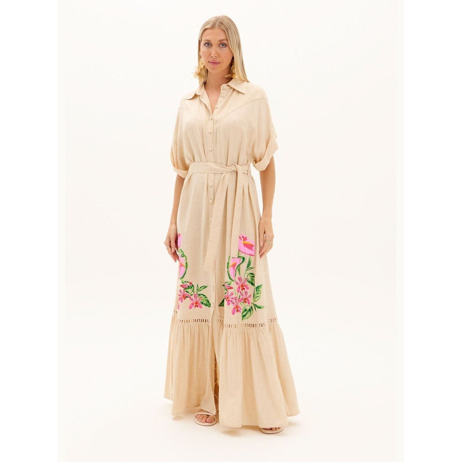 AMAR LONG EMBROIDERY CHEMISE